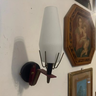 Mid-Century Italian Modern Wall Sconce in the style of Arredoluce, 1960s-NMK-1764389