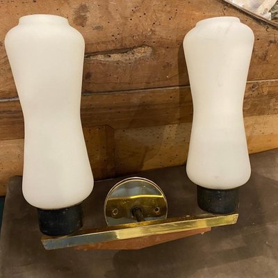 Mid-Century Italian Modern Wall Sconces, 1950s, Set of 2-NMK-1155222