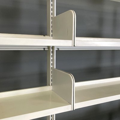 Mid-Century Italian Modern White Congresso Bookcase attributed to Lips Vago, 1960s-GDD-1749327