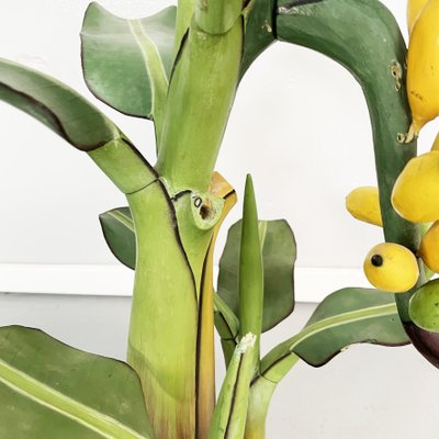 Mid-Century Italian Modern Wooden Sculpture of a Banana Plant, 1950s-GDD-1308846