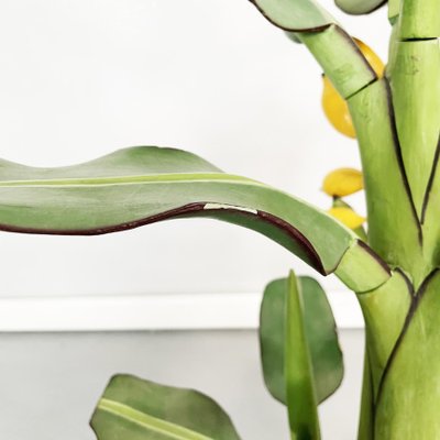 Mid-Century Italian Modern Wooden Sculpture of a Banana Plant, 1950s-GDD-1308846