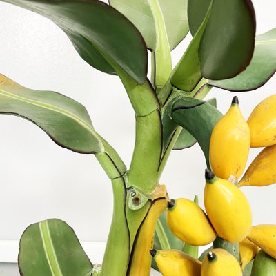 Mid-Century Italian Modern Wooden Sculpture of a Banana Plant, 1950s-GDD-1308846