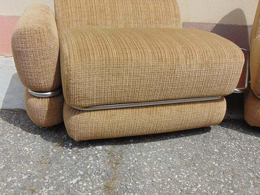 Mid-Century Italian Modular Armchairs, 1960s, Set of 3-OXJ-1763658