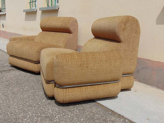 Mid-Century Italian Modular Armchairs, 1960s, Set of 3-OXJ-1763658