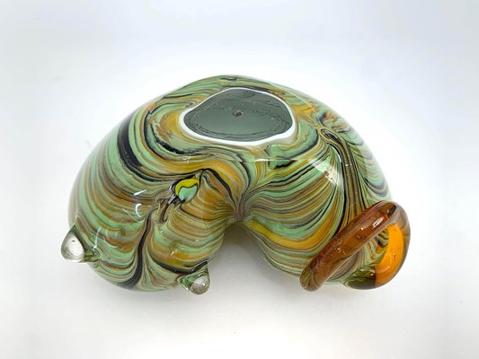 Mid-Century Italian Multicolored Murano Glass Cat Sculpture, 1970s-JDR-1125968