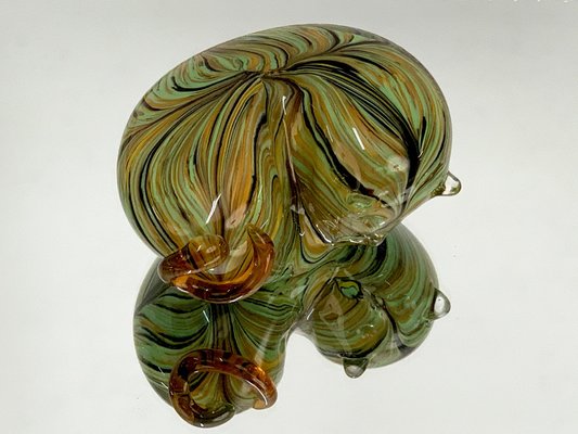 Mid-Century Italian Multicolored Murano Glass Cat Sculpture, 1970s-JDR-1125968