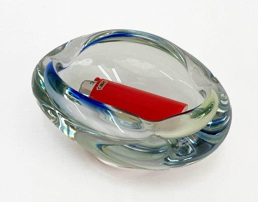 Mid-Century Italian Multicolored Submerged Murano Glass Ashtray, 1960-JDR-1126098