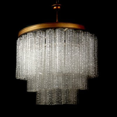 Mid-Century Italian Murano Chandelier from Venini, 1960s-MAX-1769543