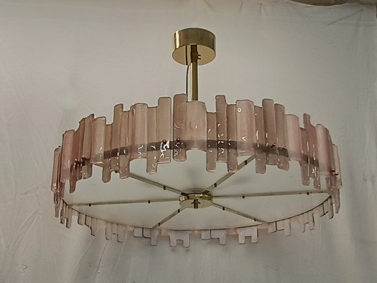 Mid-Century Italian Murano Glass and Brass Chandelier, 2000s-UH-1756783