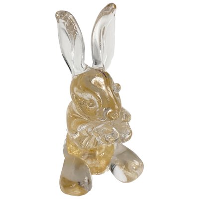 Mid-Century Italian Murano Glass Rabbit Sculpture from Seguso, 1960s-JDR-1125976