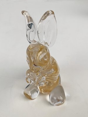 Mid-Century Italian Murano Glass Rabbit Sculpture from Seguso, 1960s-JDR-1125976