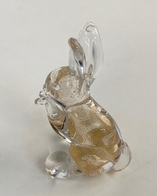 Mid-Century Italian Murano Glass Rabbit Sculpture from Seguso, 1960s-JDR-1125976