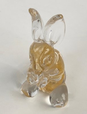 Mid-Century Italian Murano Glass Rabbit Sculpture from Seguso, 1960s-JDR-1125976