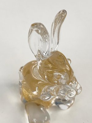 Mid-Century Italian Murano Glass Rabbit Sculpture from Seguso, 1960s-JDR-1125976