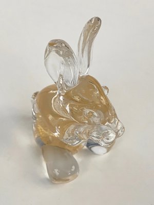 Mid-Century Italian Murano Glass Rabbit Sculpture from Seguso, 1960s-JDR-1125976