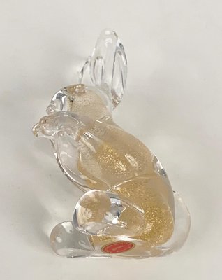 Mid-Century Italian Murano Glass Rabbit Sculpture from Seguso, 1960s-JDR-1125976