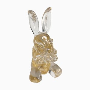 Mid-Century Italian Murano Glass Rabbit Sculpture from Seguso, 1960s-JDR-1125976