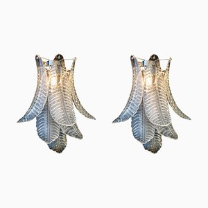 Mid-Century Italian Murano Glass Sconces, 1990s, Set of 2-OVO-1823331