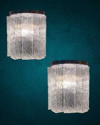 Mid-Century Italian Murano Glass Sconces, Set of 2-JJC-1352609