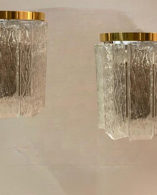 Mid-Century Italian Murano Glass Sconces, Set of 2-JJC-1352609