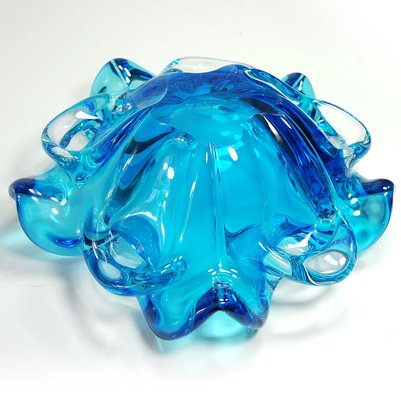 Mid-Century Italian Murano Venetian Blown Glass Bowl Ashtray, 1960s-GIW-1812892