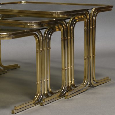 Mid-Century Italian Nesting Tables, 1970s, Set of 3-TE-573666