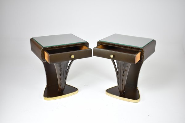 Mid-Century Italian Nightstands, 1960s, Set of 2-GXL-1792664