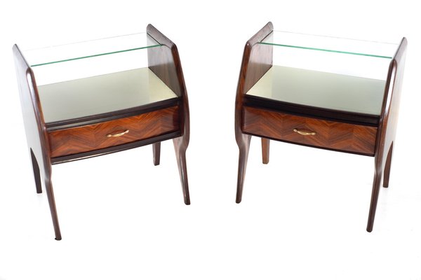 Mid-Century Italian Nightstands in the style of Vittorio Dassi, Set of 2-FO-1332928