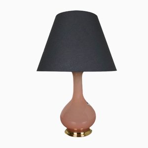 Mid-Century Italian Opaline Murano Glass Table Lamp from Cenedese Vetri-QZ-566230