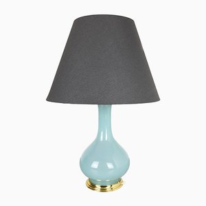 Mid-Century Italian Opaline Murano Glass Table Lamp from Cenedese Vetri-QZ-566220