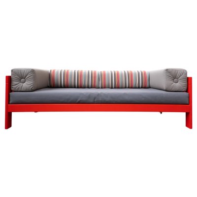 Mid-Century Italian Orange Califfo Sofa by Ettore Sottsass for Poltronova, 1960s-FGA-1137710