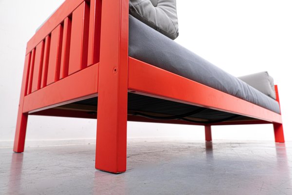 Mid-Century Italian Orange Califfo Sofa by Ettore Sottsass for Poltronova, 1960s-FGA-1137710