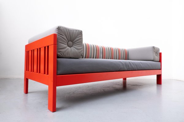 Mid-Century Italian Orange Califfo Sofa by Ettore Sottsass for Poltronova, 1960s-FGA-1137710