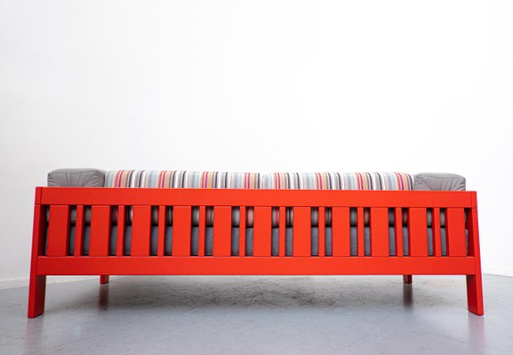 Mid-Century Italian Orange Califfo Sofa by Ettore Sottsass for Poltronova, 1960s-FGA-1137710