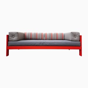 Mid-Century Italian Orange Califfo Sofa by Ettore Sottsass for Poltronova, 1960s-FGA-1137710