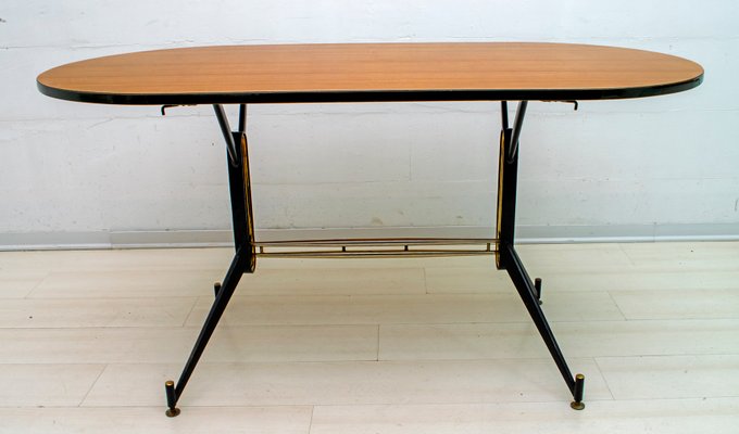 Mid-Century Italian Oval Dining Table by Ignazio Gardella for Azucena, 1950s-FER-580504