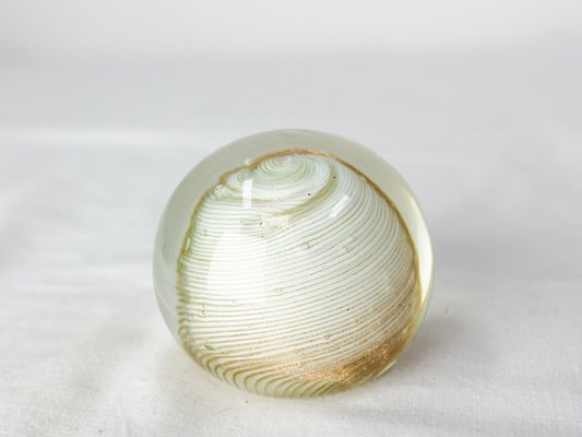 Mid-Century Italian Paperweights in Glass, 1960, Set of 3-RIU-1323203