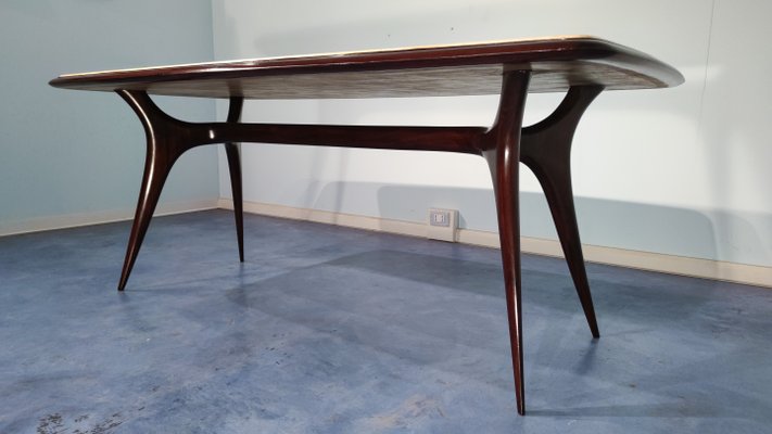 Mid-Century Italian Parchment Dining Table Attributed to Guglielmo Ulrich, 1950s-MTX-988607