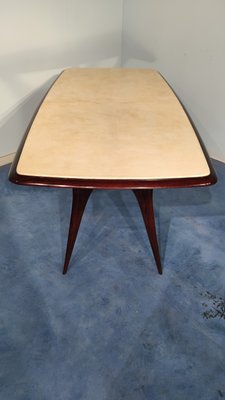 Mid-Century Italian Parchment Dining Table Attributed to Guglielmo Ulrich, 1950s-MTX-988607