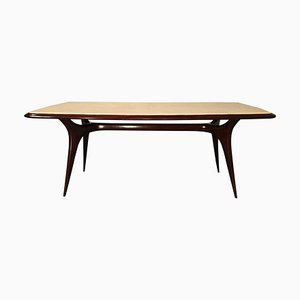 Mid-Century Italian Parchment Dining Table Attributed to Guglielmo Ulrich, 1950s-MTX-988607