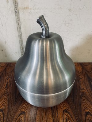 Mid-Century Italian Pear Ice Bucket in Aluminum-JO-1386384