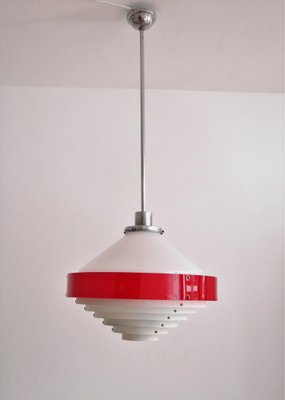 Mid-Century Italian Pendant Lamp in Acrylic Aluminum and Brass by Stilnovo, 1950s-VNE-965991