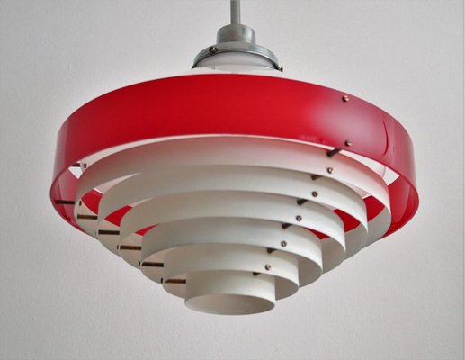 Mid-Century Italian Pendant Lamp in Acrylic Aluminum and Brass by Stilnovo, 1950s-VNE-965991