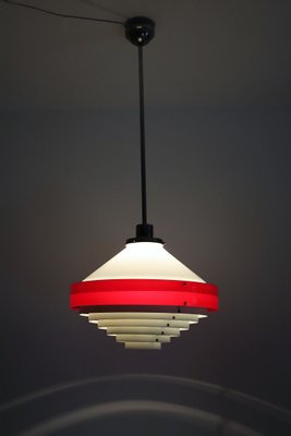 Mid-Century Italian Pendant Lamp in Acrylic Aluminum and Brass by Stilnovo, 1950s-VNE-965991