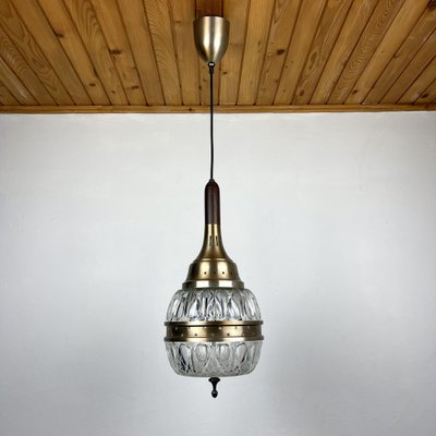 Mid-Century Italian Pendant Lamp in Glass, 1960s-WQC-1223693