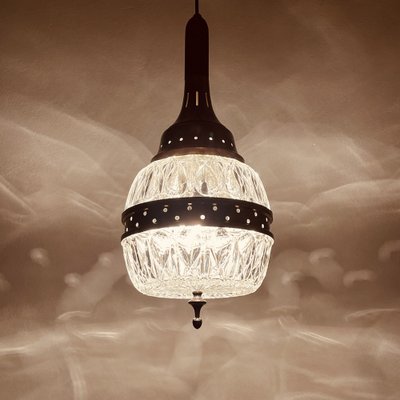 Mid-Century Italian Pendant Lamp in Glass, 1960s-WQC-1223693