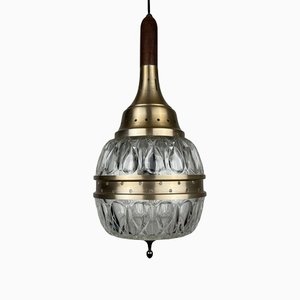 Mid-Century Italian Pendant Lamp in Glass, 1960s-WQC-1223693