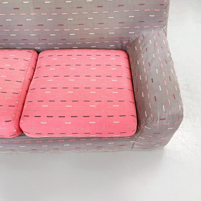 Mid-Century Italian Pink and Grey Giubba Sofa by Cuneo for Arflex, 1980s-GDD-1354955