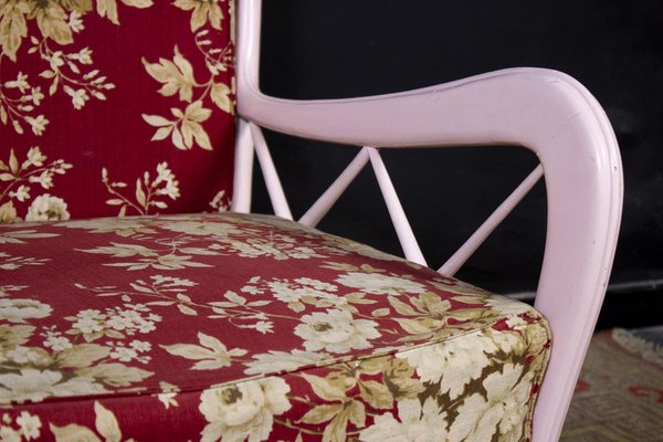 Mid-Century Italian Pink Armchairs in the Style of Paolo Buffa, 1950s-MBH-1031669