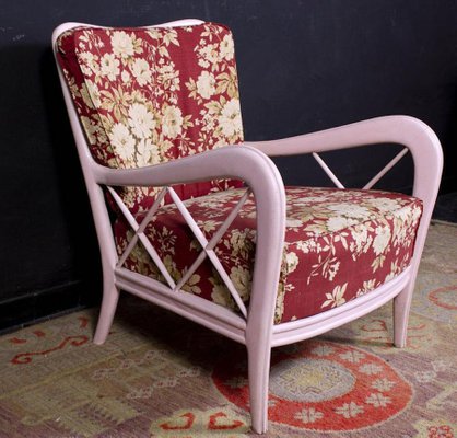 Mid-Century Italian Pink Armchairs in the Style of Paolo Buffa, 1950s-MBH-1031669